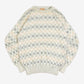 MEN'S VINTAGE 1990S STRUCTURED PATTERNED KNITTED JUMPER - SMALL