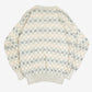 MEN'S VINTAGE 1990S STRUCTURED PATTERNED KNITTED JUMPER - SMALL