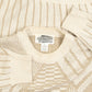 WOMEN'S VINTAGE 1990S STRUCTURED PATTERNED KNITTED JUMPER - LARGE