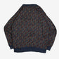 MEN'S VINTAGE 1990S PATTERNED KNITTED JUMPER - X-LARGE