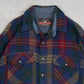 MEN'S VINTAGE 1990S WOOL STYLE CHECKED SHIRT - LARGE
