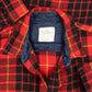 MEN'S VINTAGE 1990S WOOL STYLE CHECKED FLANNEL SHIRT - X-LARGE