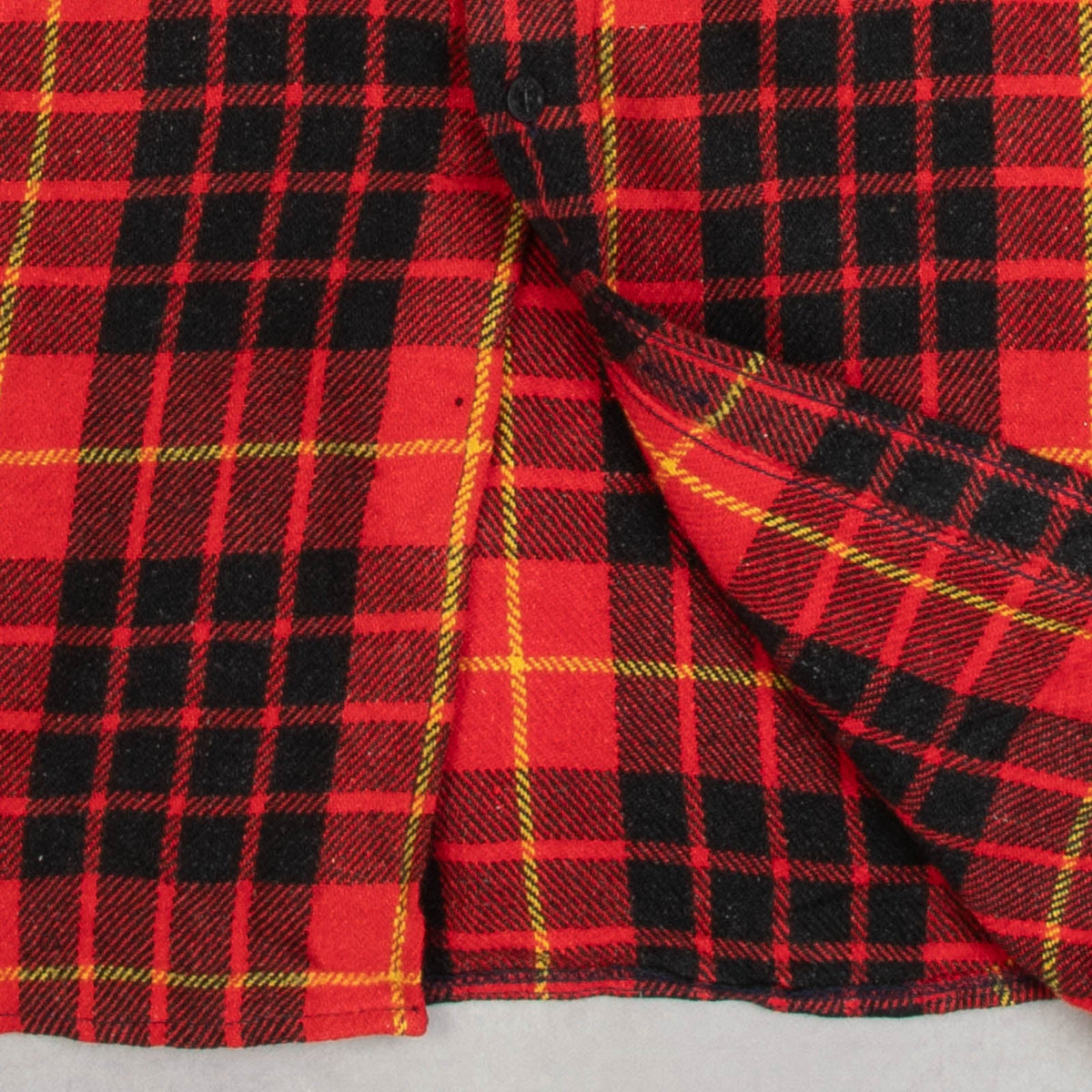 MEN'S VINTAGE 1990S WOOL STYLE CHECKED FLANNEL SHIRT - X-LARGE
