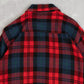 MEN'S VINTAGE 1980S WOOL CHECKED FLANNEL SHIRT - LARGE