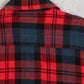 MEN'S VINTAGE 1980S WOOL CHECKED FLANNEL SHIRT - LARGE