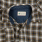 MEN'S VINTAGE 1990S WOOL STYLE CHECKED FLANNEL SHIRT - LARGE