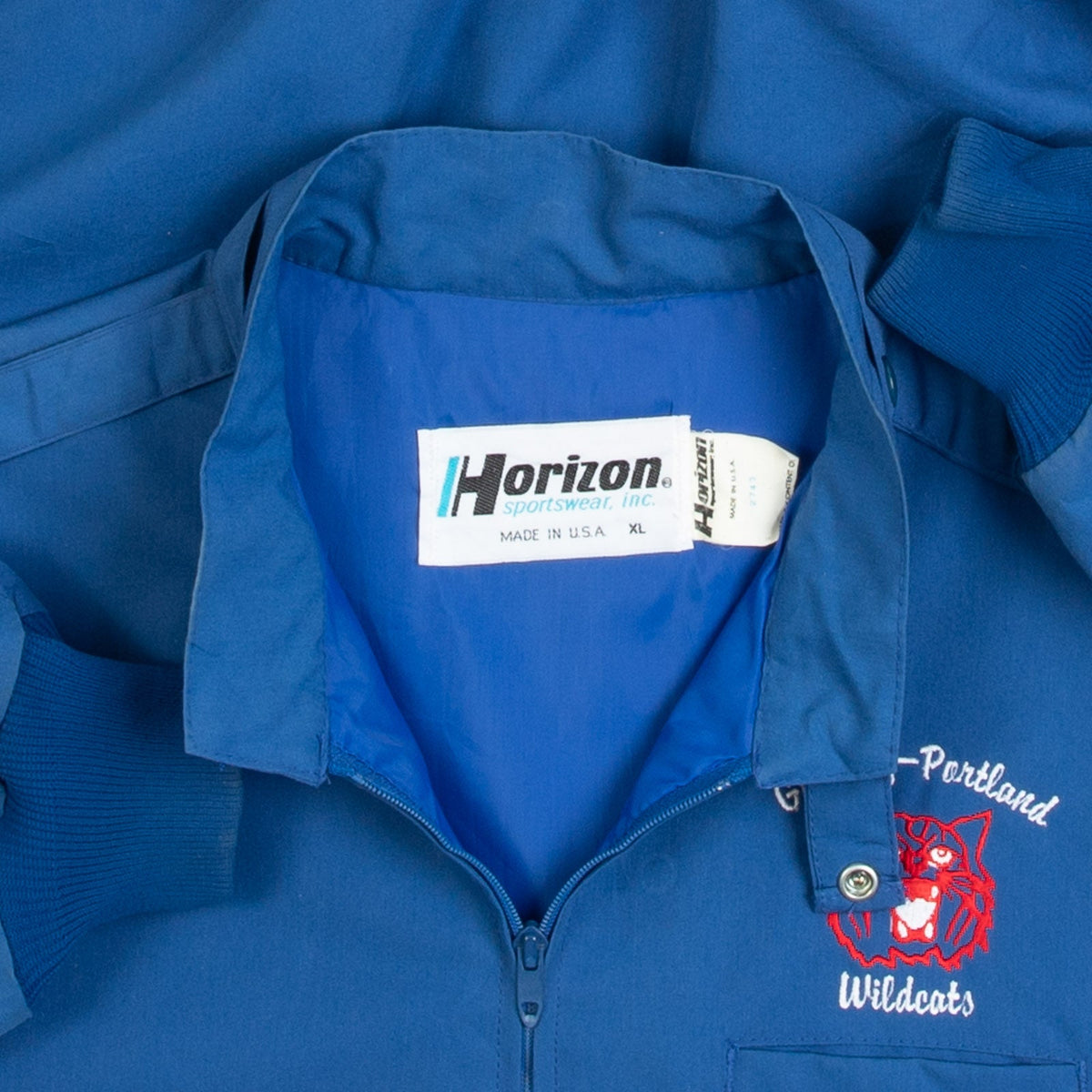 MEN'S VINTAGE 1980S WILDCATS UTILITY BOMBER JACKET - X-LARGE