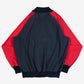 MEN'S VINTAGE 1980S RAGLAN HALF ZIP JACKET - X-LARGE