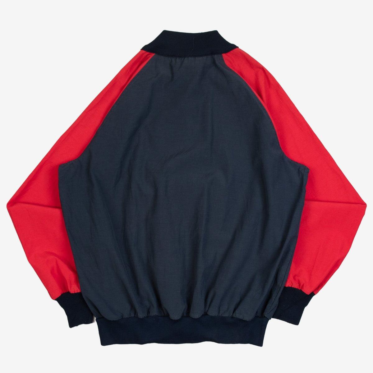 MEN'S VINTAGE 1980S RAGLAN HALF ZIP JACKET - X-LARGE