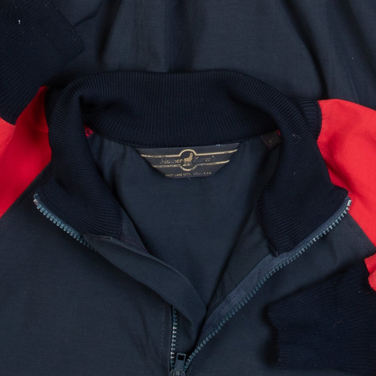 MEN'S VINTAGE 1980S RAGLAN HALF ZIP JACKET - X-LARGE