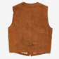 MEN'S VINTAGE 1990S SUEDE LEATHER VEST JACKET - MEDIUM