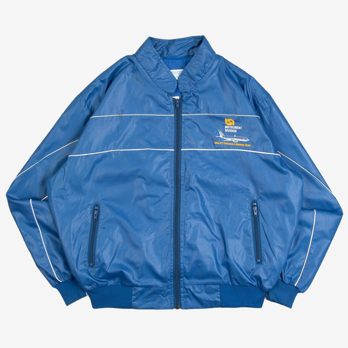 MEN'S VINTAGE 1980S BNWT FULL ZIP BOMBER JACKET - X-LARGE