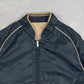 MEN'S VINTAGE 1980S REVERSABLE HARRINGTON JACKET - MEDIUM