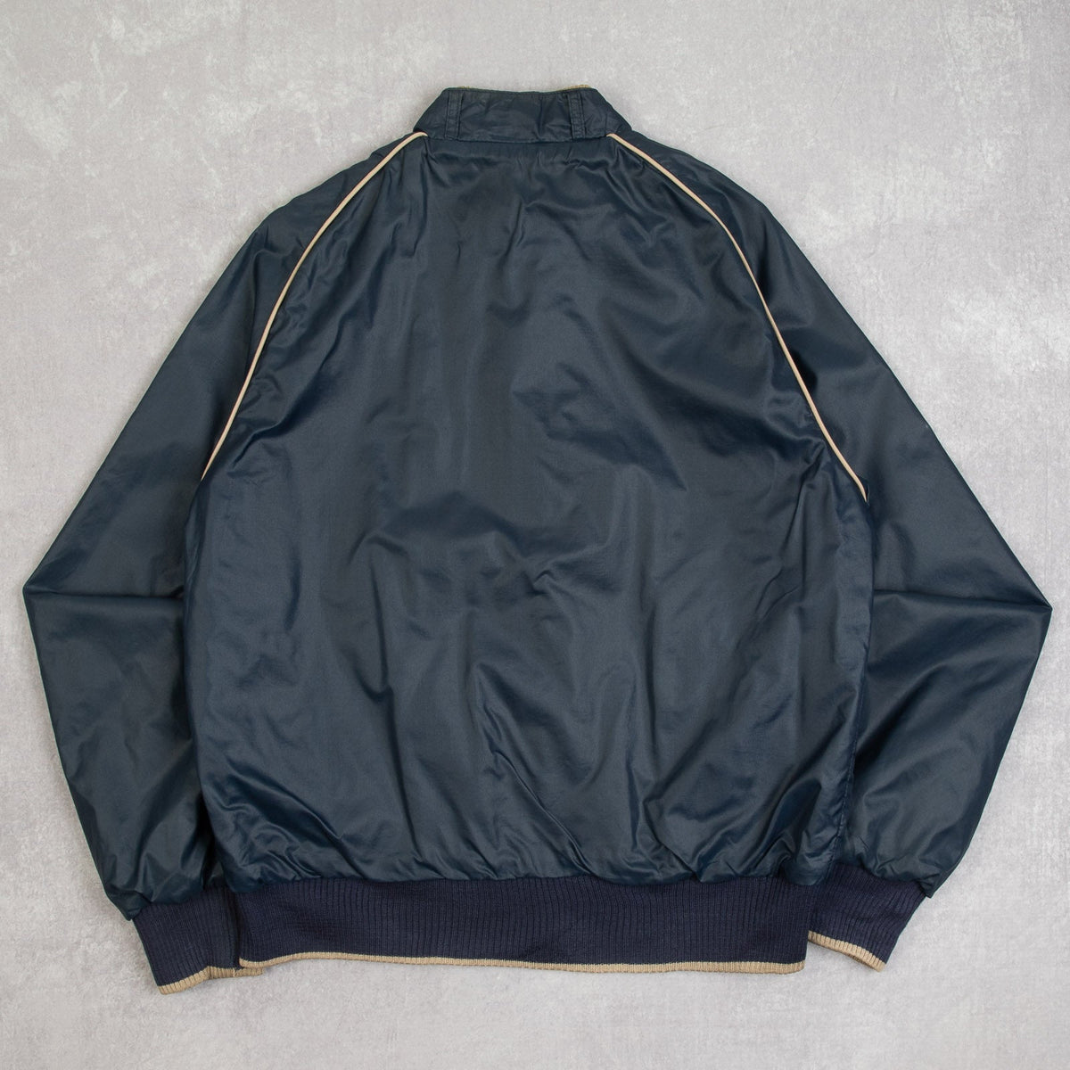 MEN'S VINTAGE 1980S REVERSABLE HARRINGTON JACKET - MEDIUM