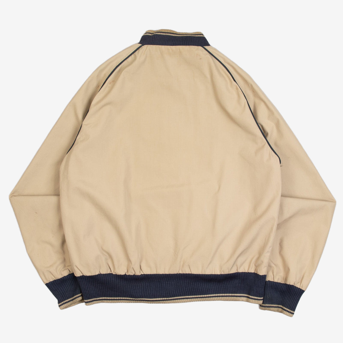 MEN'S VINTAGE 1980S REVERSABLE HARRINGTON JACKET - MEDIUM