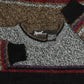MEN'S VINTAGE 1980S U.S POLO ASSN. LEATHER PATCH PATTERNED KNITTED JUMPER - X-LARGE