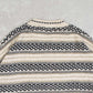 MEN'S VINTAGE 1990S STRIPED PATTERNED KNITTED JUMPER - X-LARGE