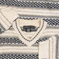 MEN'S VINTAGE 1990S STRIPED PATTERNED KNITTED JUMPER - X-LARGE