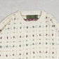 MEN'S VINTAGE 1990S STRUCTURED PATTERNED KNITTED JUMPER - LARGE