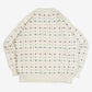 MEN'S VINTAGE 1990S STRUCTURED PATTERNED KNITTED JUMPER - LARGE