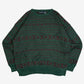 MEN'S VINTAGE 1990S PATTERNED KNITTED JUMPER - LARGE