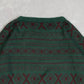 MEN'S VINTAGE 1990S PATTERNED KNITTED JUMPER - LARGE
