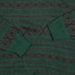 MEN'S VINTAGE 1990S PATTERNED KNITTED JUMPER - LARGE