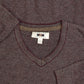 MEN'S VINTAGE 1990S V-NECK KNITTED JUMPER - LARGE