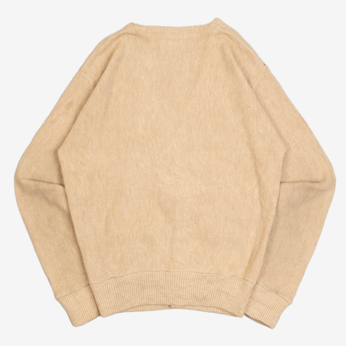 MEN'S VINTAGE 1980S BOXY KNITTED CARDIGAN - MEDIUM