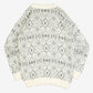 MEN'S VINTAGE 1990S PATTERNED KNITTED JUMPER - LARGE