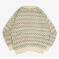 MEN'S VINTAGE 1990S STRIPED PATTERNED KNITTED JUMPER - LARGE