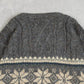 MEN'S VINTAGE 1990S STRUCTURED PATTERNED KNITTED JUMPER - LARGE