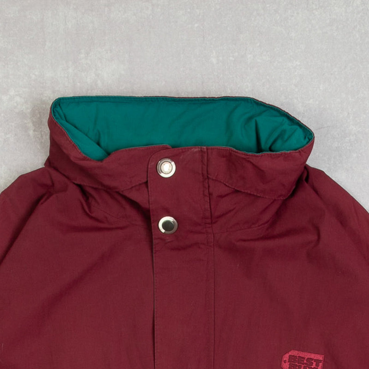 MEN'S VINTAGE 1990S HOODED BEST BUY WINDBREAKER BOMBER JACKET - X-LARGE