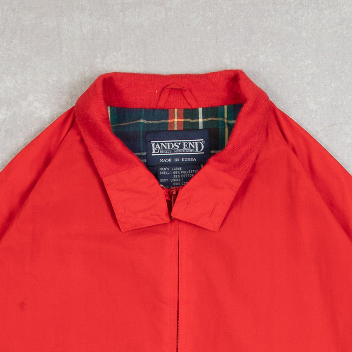 MEN'S VINTAGE 1990S FULL ZIP HARINGTON JACKET - LARGE