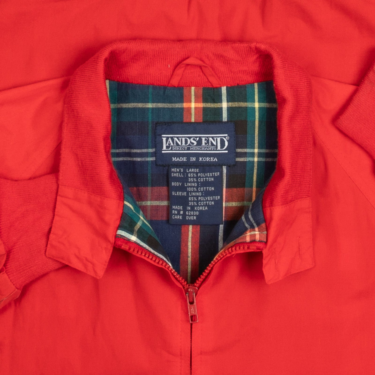 MEN'S VINTAGE 1990S FULL ZIP HARINGTON JACKET - LARGE