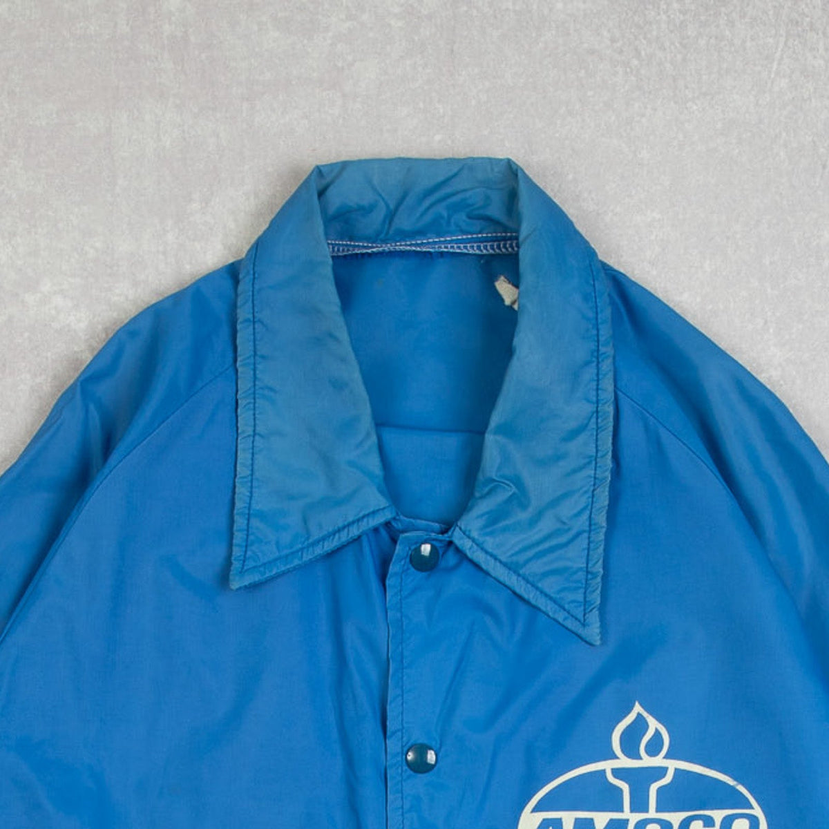 MEN'S VINTAGE 1980S AMOCO COACH JACKET - X-LARGE
