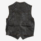 MEN'S VINTAGE 1990S LEATHER VEST JACKET - MEDIUM