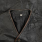 MEN'S VINTAGE 1990S LEATHER VEST JACKET - MEDIUM