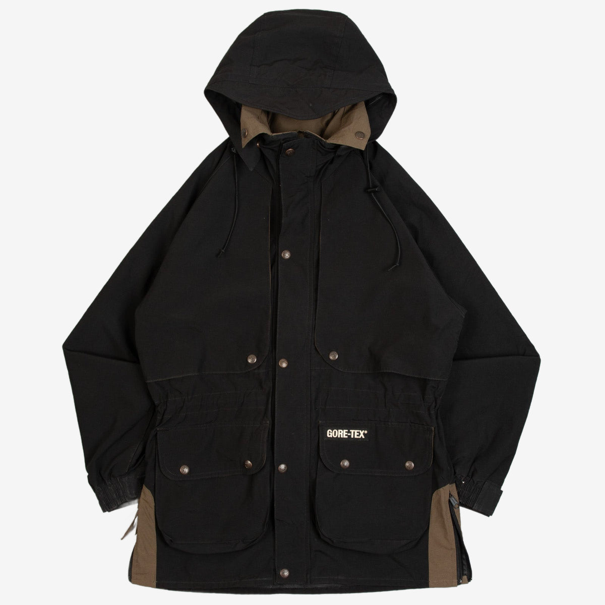 MEN'S VINTAGE 1990S GORE-TEX HOODED PARKA JACKET - SMALL