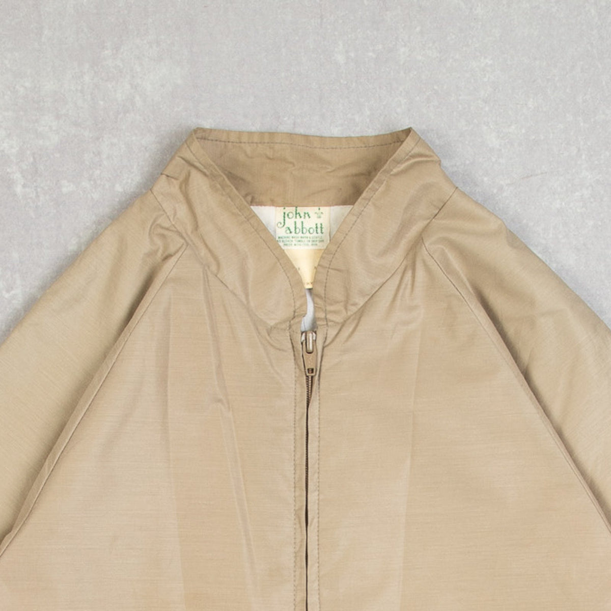 MEN'S VINTAGE 1980S FULL ZIP HARRINGTON JACKET - MEDIUM
