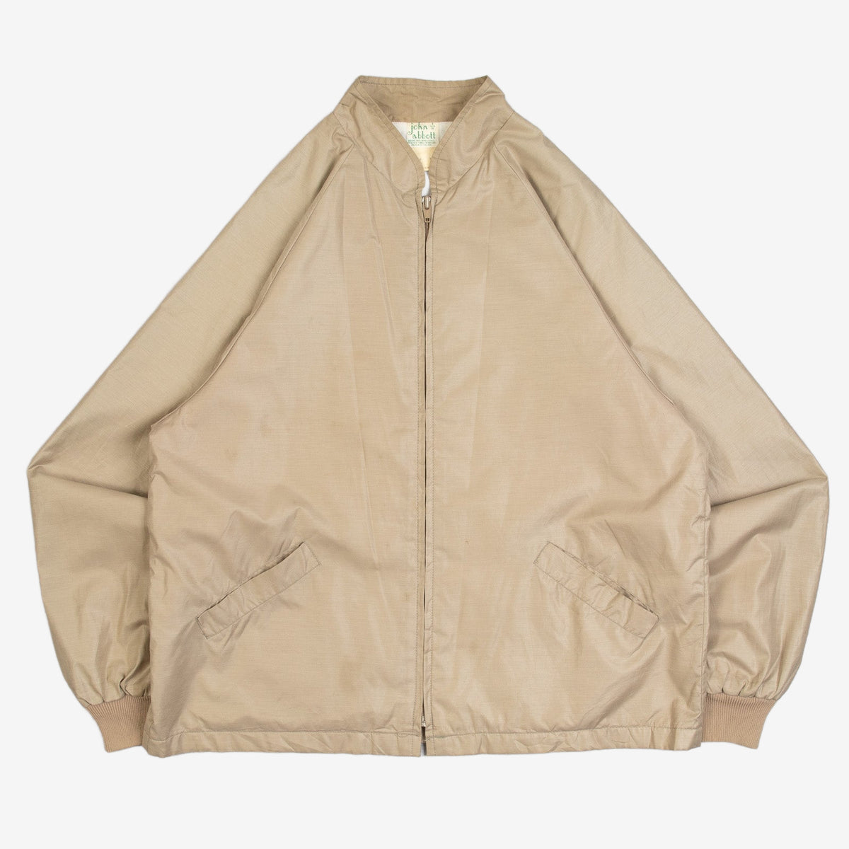 MEN'S VINTAGE 1980S FULL ZIP HARRINGTON JACKET - MEDIUM