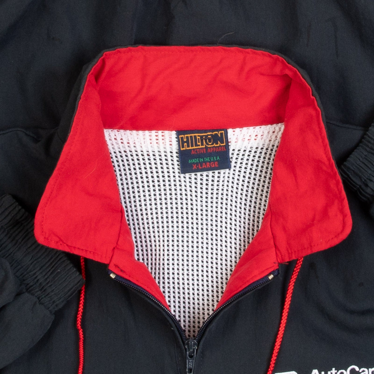 MEN'S VINTAGE 1990S AUTOCARE FULL ZIP WINDBREAKER BOMBER JACKET - X-LARGE