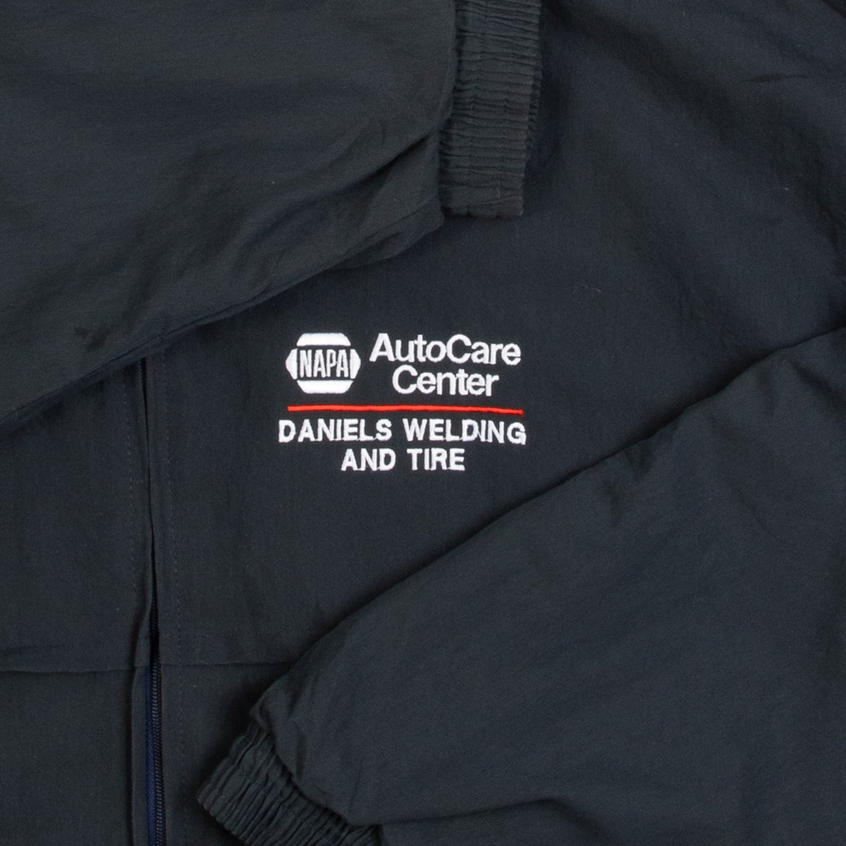 MEN'S VINTAGE 1990S AUTOCARE FULL ZIP WINDBREAKER BOMBER JACKET - X-LARGE
