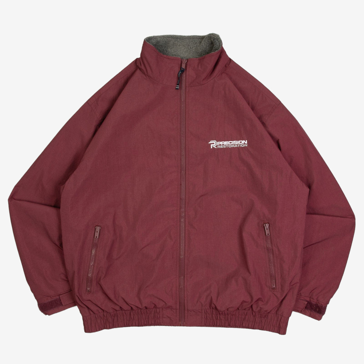 MEN'S VINTAGE 1990S PRECISION RESTORATION FLEECE LINED BOMBER JACKET - LARGE