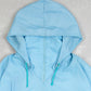 MEN'S VINTAGE 1980S HOODED HIGH NECK WINDBREAKER JACKET - LARGE