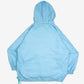 MEN'S VINTAGE 1980S HOODED HIGH NECK WINDBREAKER JACKET - LARGE