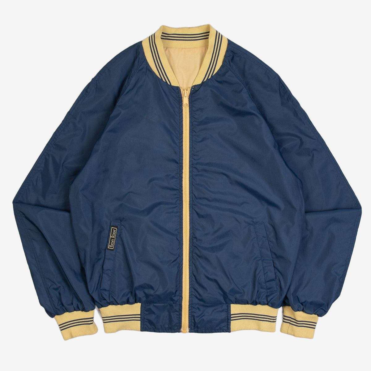 MEN'S VINTAGE 1990S REVERSIBLE BOMBER JACKET - MEDIUM