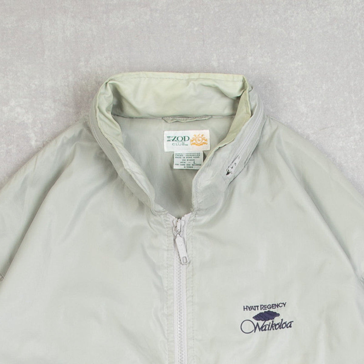 MEN'S VINTAGE 1990S IZOD WAIKOLOA BOMBER JACKET - LARGE