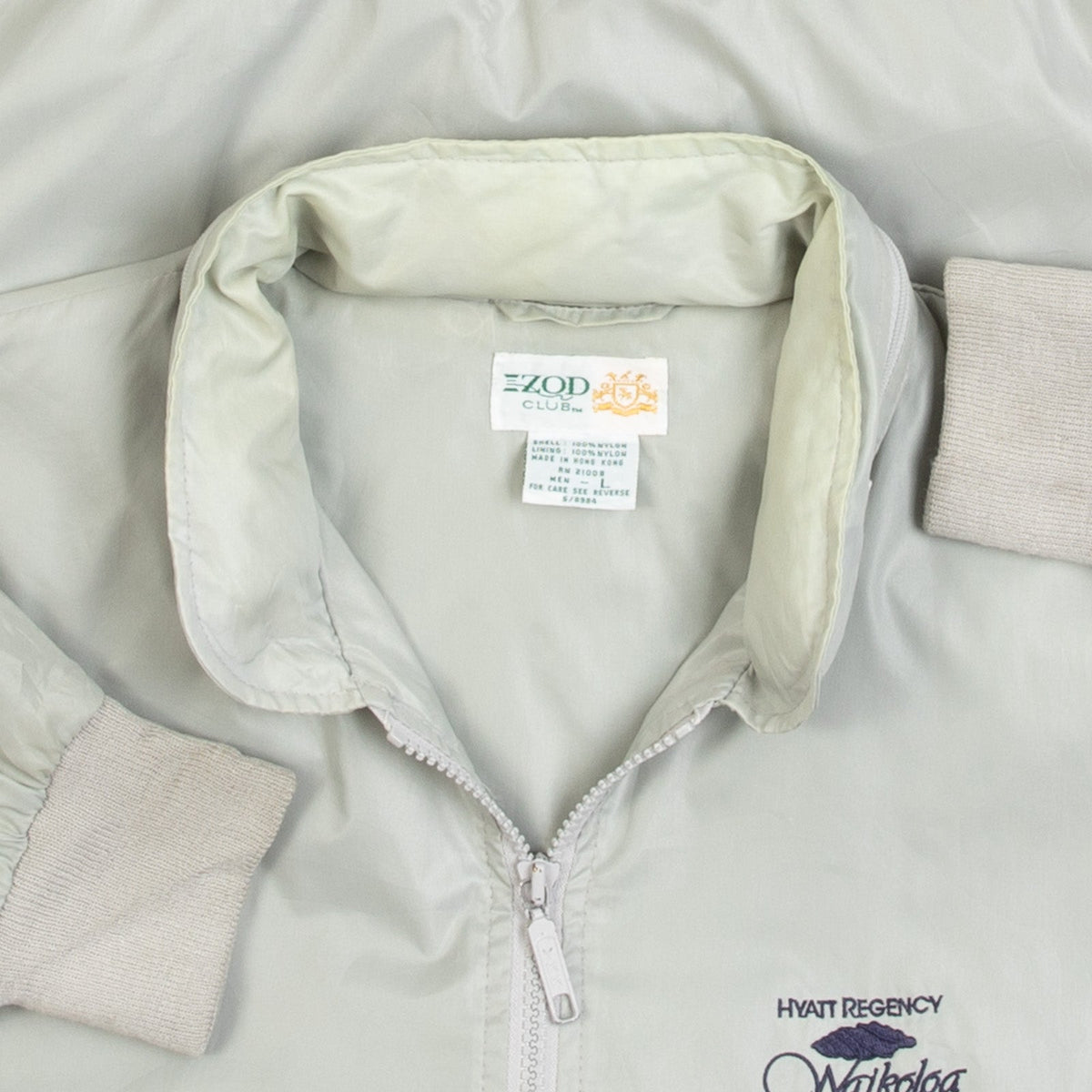 MEN'S VINTAGE 1990S IZOD WAIKOLOA BOMBER JACKET - LARGE