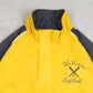 MEN'S VINTAGE 1990S SOFTBALL QUARTER ZIP WINDBREAKER JACKET - MEDIUM